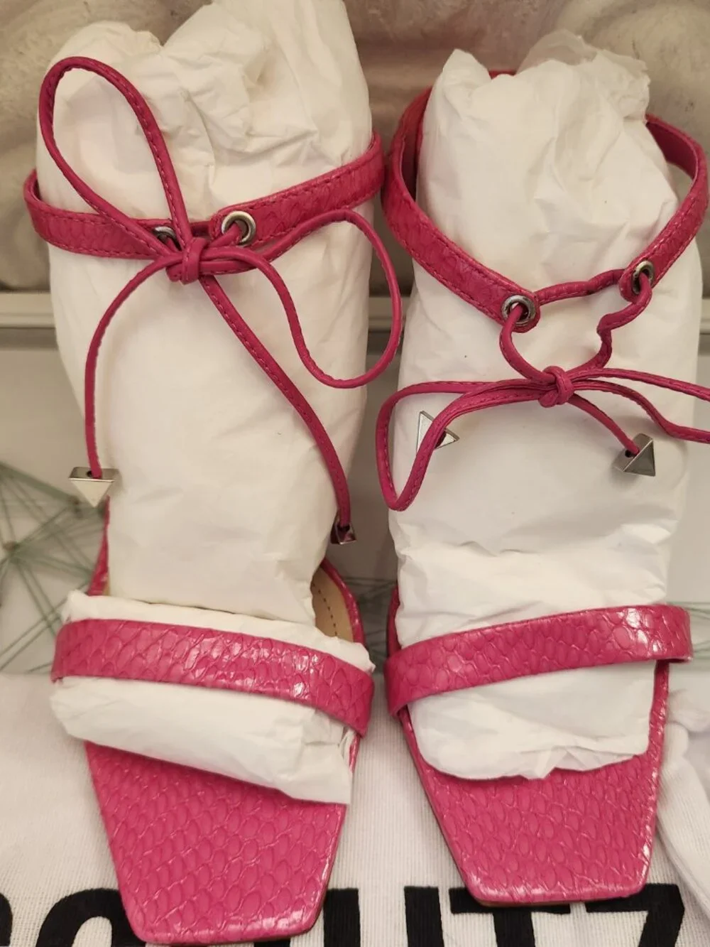 SCHUTZ Women's Mavis Heel Sandals. Leather. Paradise Pink. NIB. Size Various